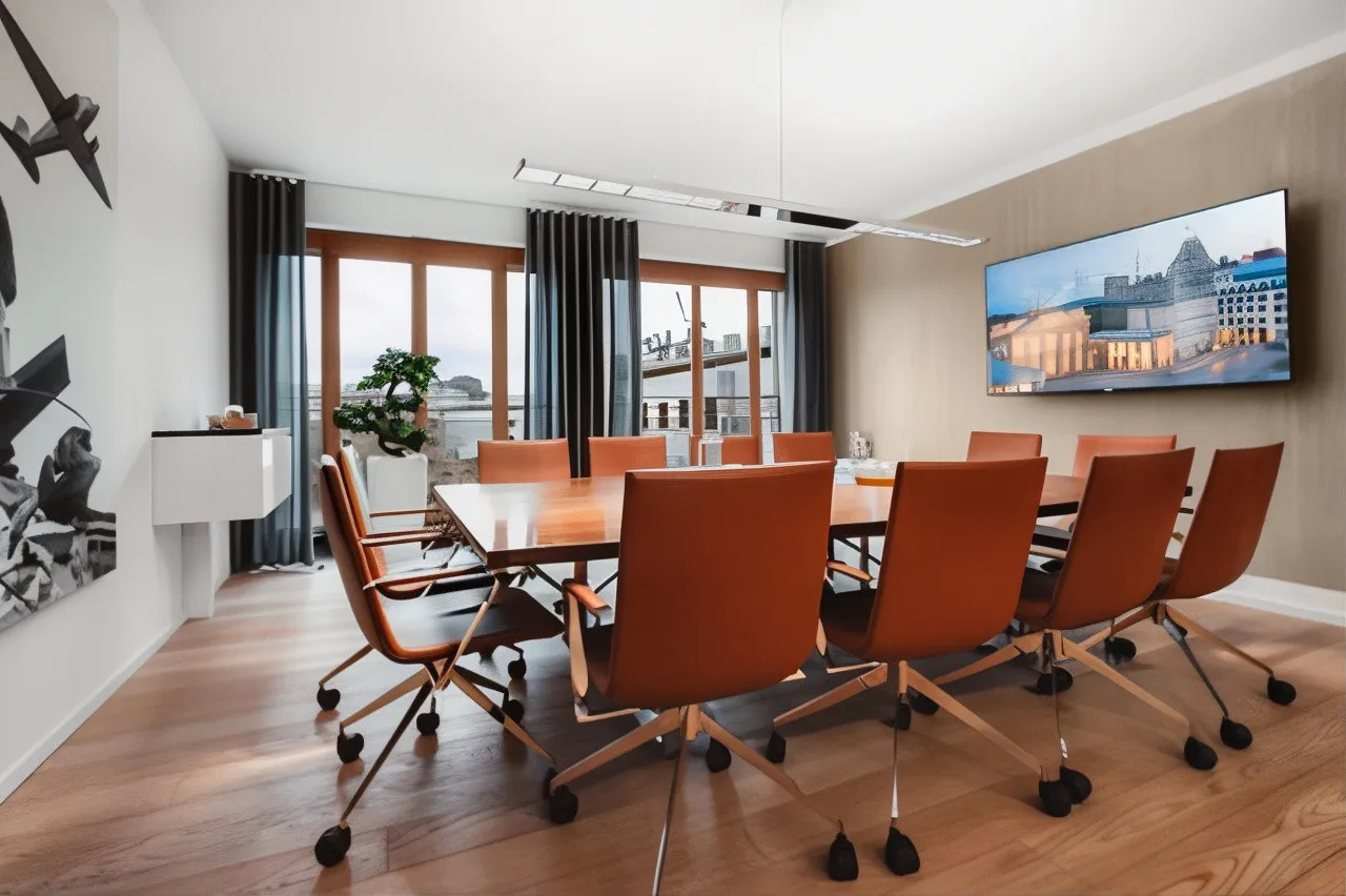 Moderner Büro- und Besprechungsraum von Prof. Dr. Madeleine Bernhardt, Deep Human Science, Berlin Pariser Platz